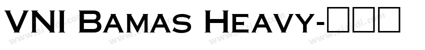 VNI Bamas Heavy字体转换
